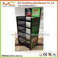 Hot sale 5 layers metal adjustable display stand/display rack/display shelf with advertising board